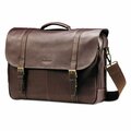 Samsonite Leather Flapover Case, Brown 45798-1139